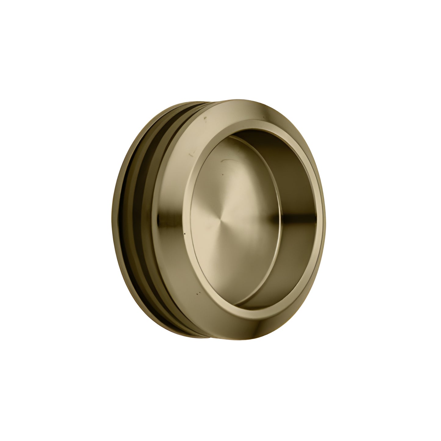 Frameless squared sliding shower system in brushed bronze-top roller rail, one sliding door and fixed panel for 8-10mm glass