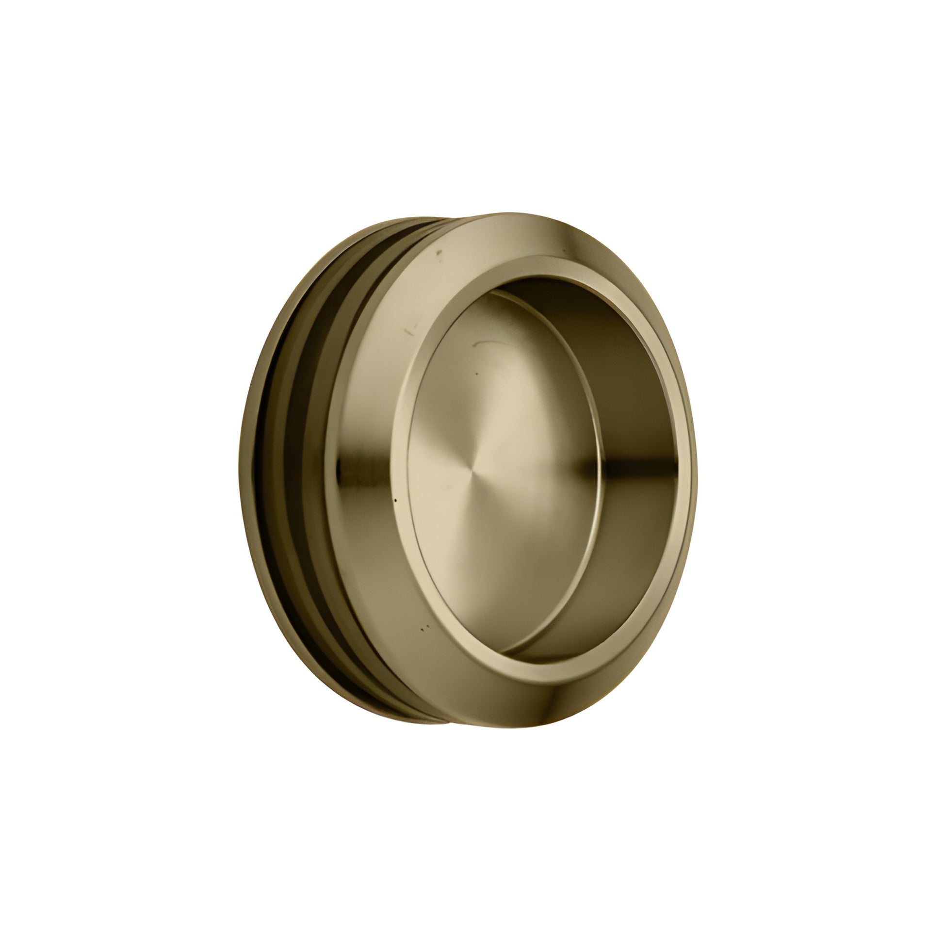 Frameless squared sliding shower system in brushed bronze-top roller rail, one sliding door and fixed panel for 8-10mm glass