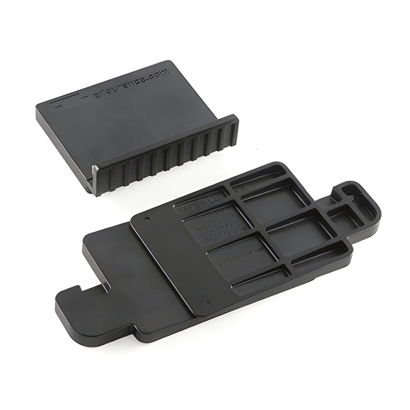 Black TAPER-LOC X1 laminated glass taper set (2 tapers + L-block) for 9/16" and 11/16" glass - SKU LTL96X1