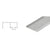 CRL Brushed Stainless Steel Snap-In Door Header Filler, 120 in
