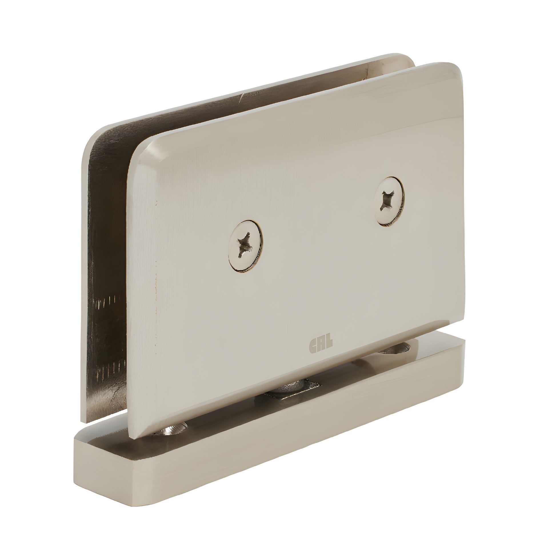 Brushed nickel SRPPH01BN Senior Prima brass pivot hinge for 1/2" glass shower door, self-centering.
