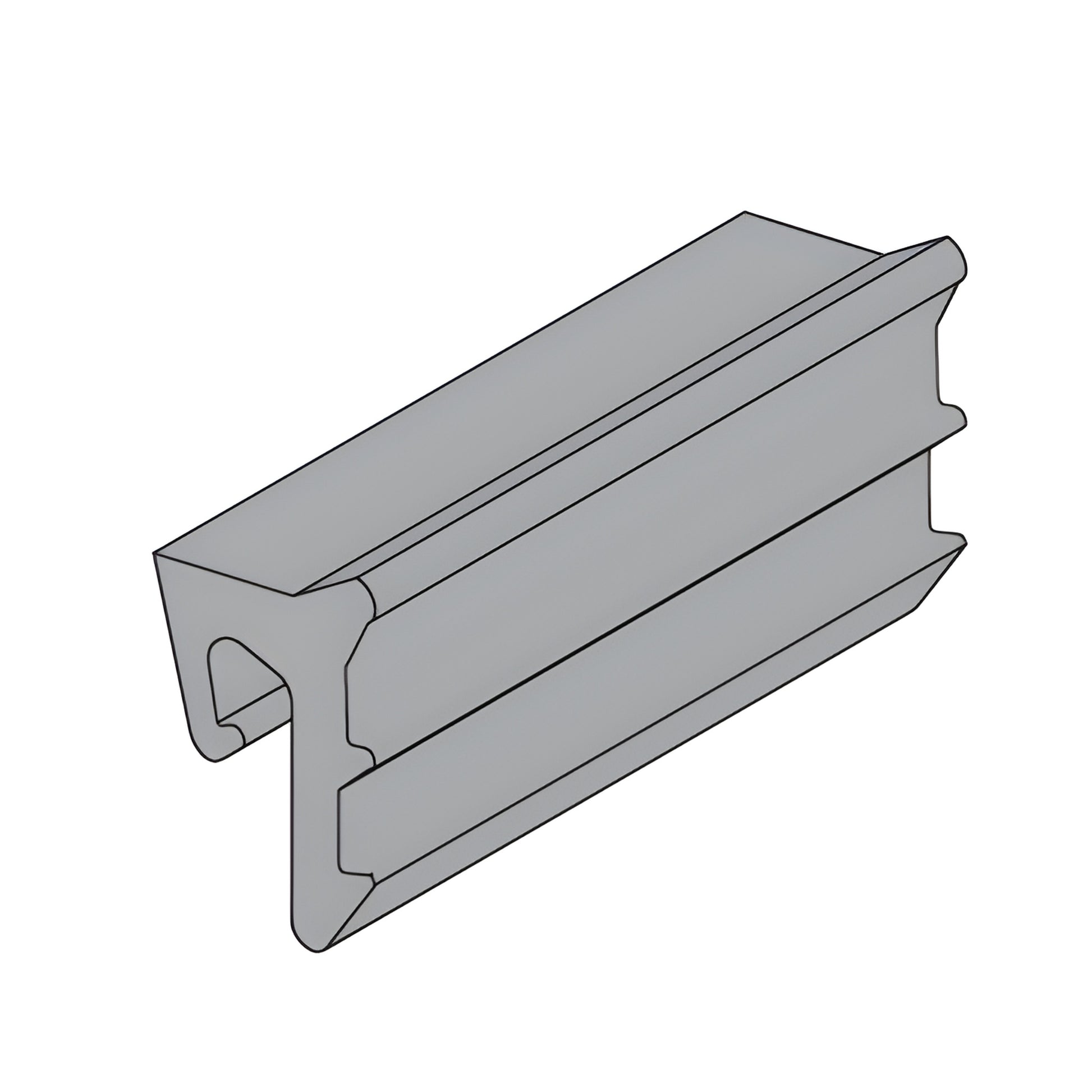 45A1133 EPDM top-load glazing gasket for 1" insulating glass (Series 45X), black.