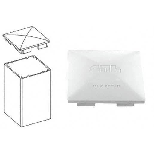 CRL Sky White 4x4 Post Cap: Durable, Stylish Finish for Decks & Fences