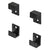 CRL Matte Black 5/8 in Mirror Mounting Clip Set