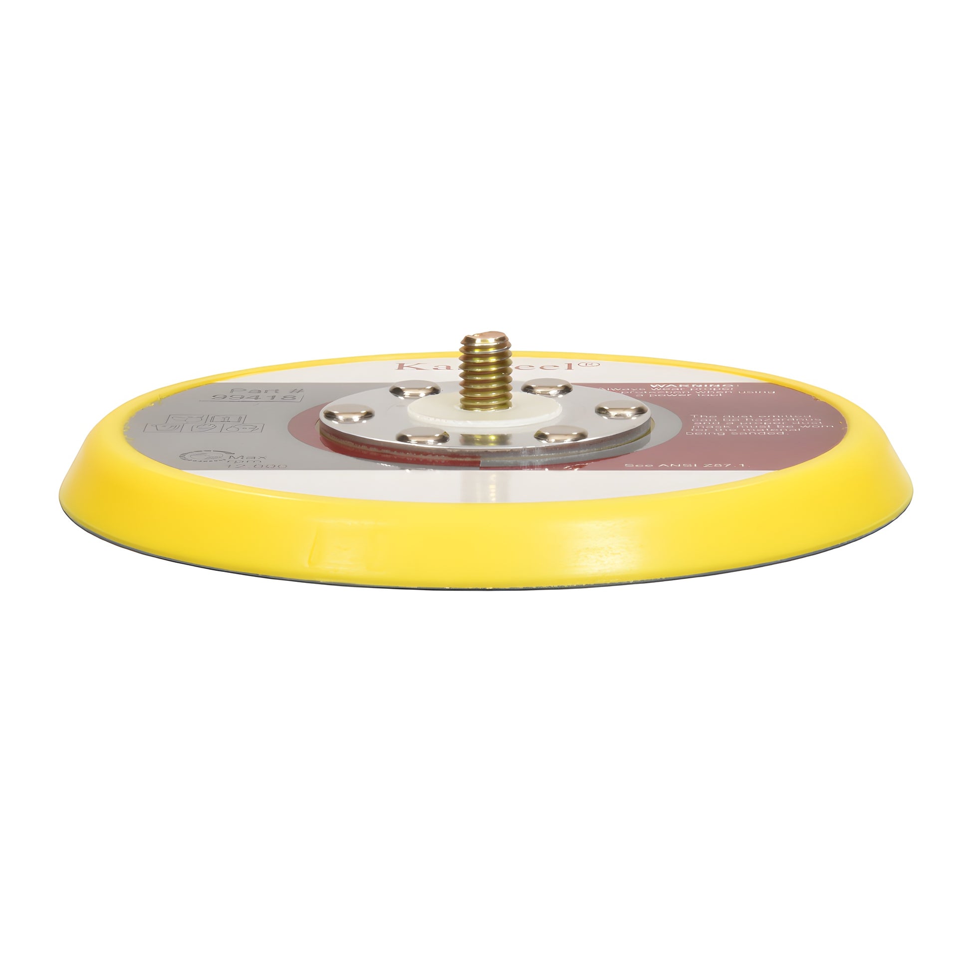 PAD5 5 in. yellow PSA sanding-disc backing pad with 5/16-18 male stud, fits GV5000 sander