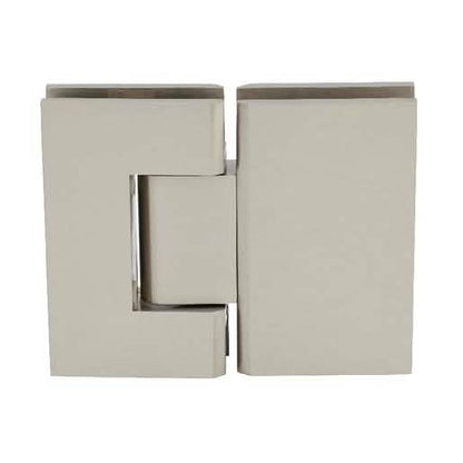 CRL Brushed Nickel Geneva 580 Series 180° Glass Hinge, 5° Offset, Elegant Design