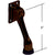 CRL Dark Bronze 4" Kick-Down Door Stop - Surface Mount