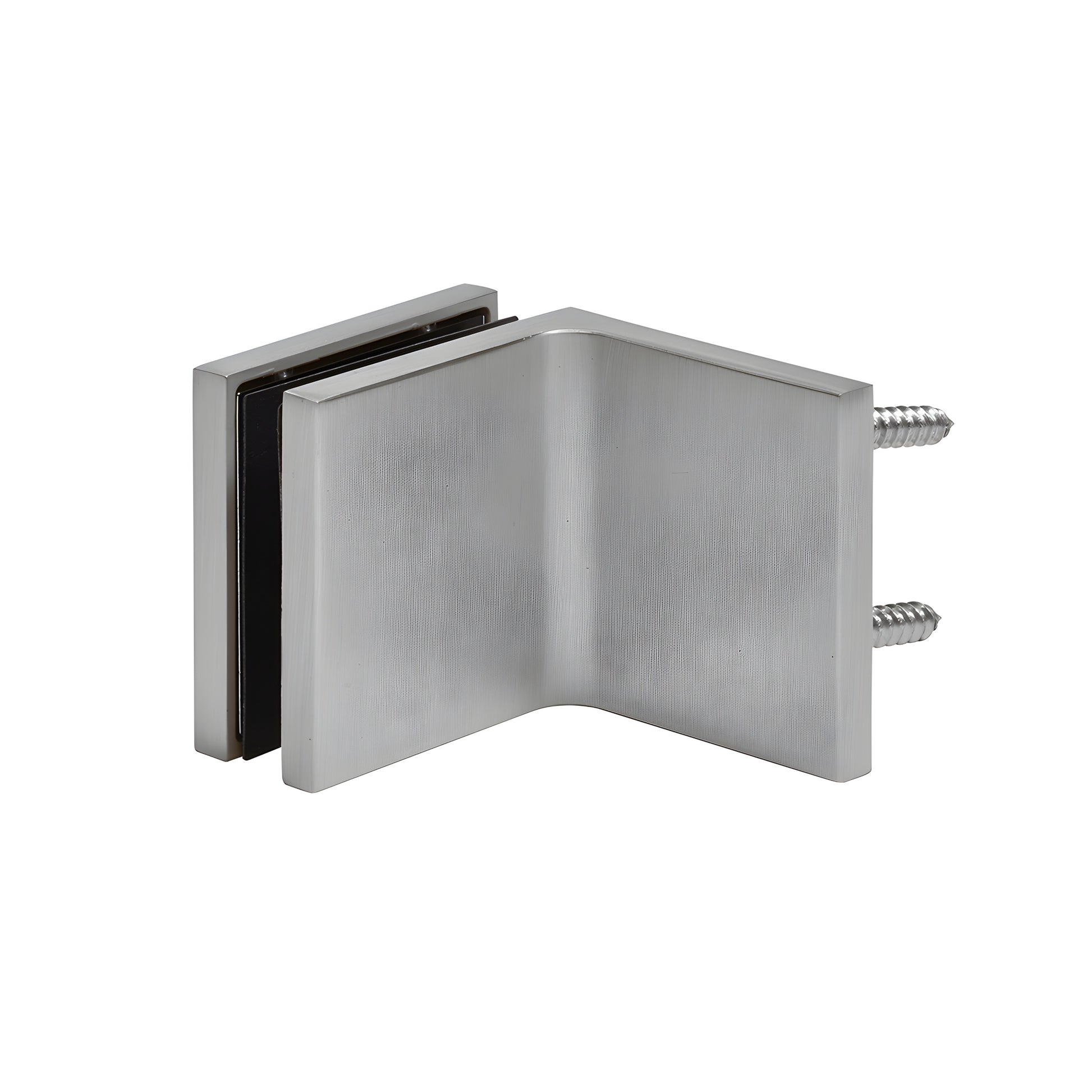 Brushed-nickel 90 brass glass clamp CCS90BN for 3/8-1/2 frameless shower panels