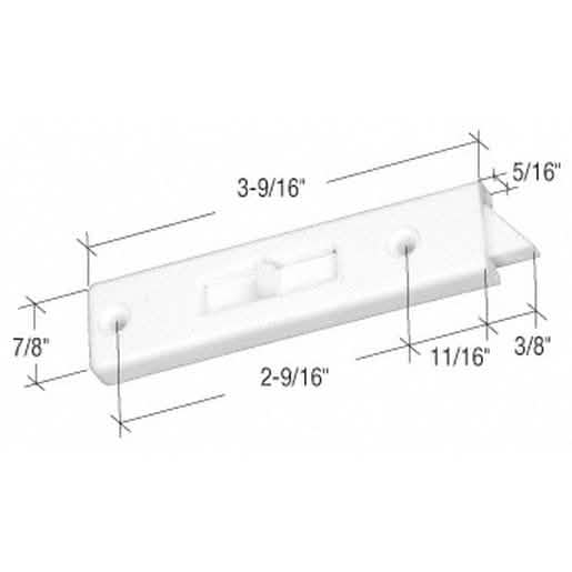 CRL Tilt Window Latch with 2-9/16" Screw Holes for Secure Home Window Installation