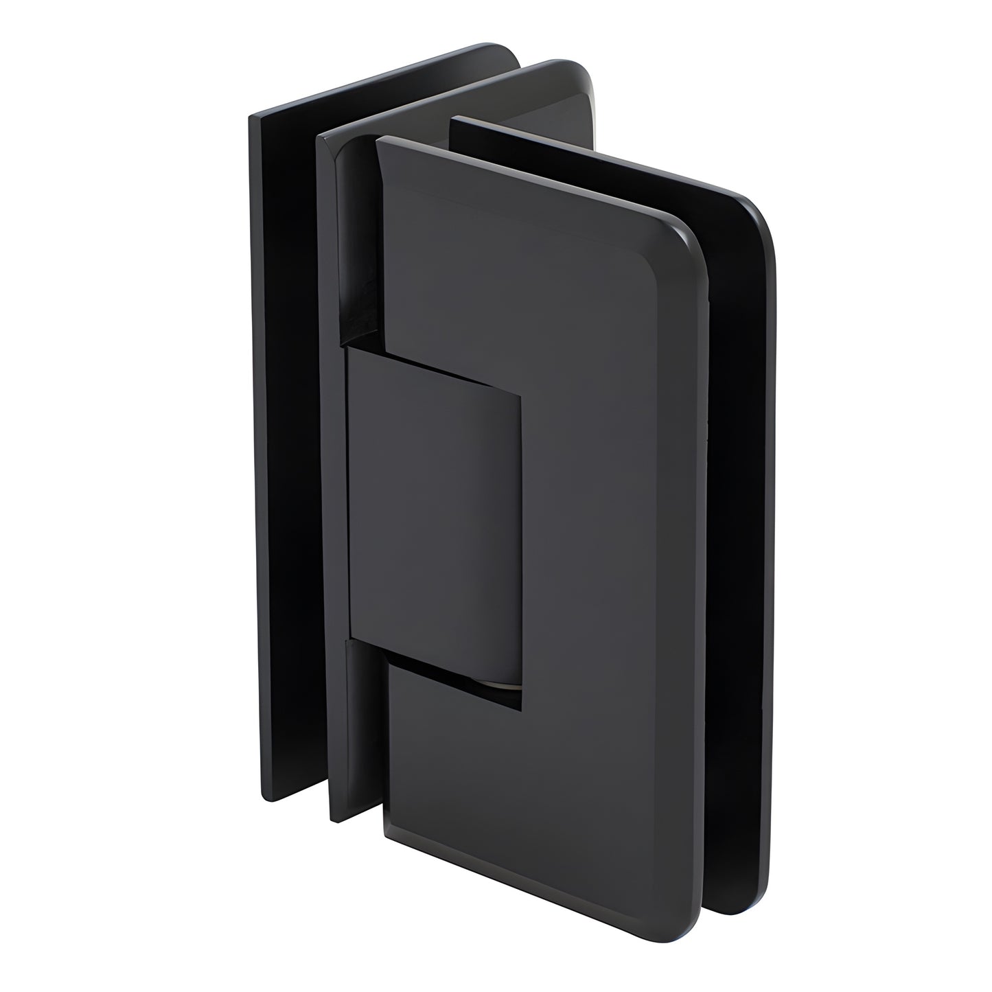 CRL Cologne glass-to-glass shower hinge, beveled brass, oil-rubbed bronze finish (SKU C0L0920RB)