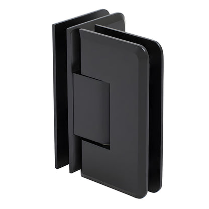 CRL Cologne glass-to-glass shower hinge, beveled brass, oil-rubbed bronze finish (SKU C0L0920RB)