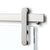 Latitude 34 Hemisphere Brushed Stainless Sliding Door Hardware Kit