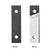 CRL Black Fascia Mount Moisture Barrier Gaskets 2-Pack