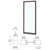 CRL-U.S. 36x84 Black-anodized Aluminum Bronze Offset Stile Entry Door