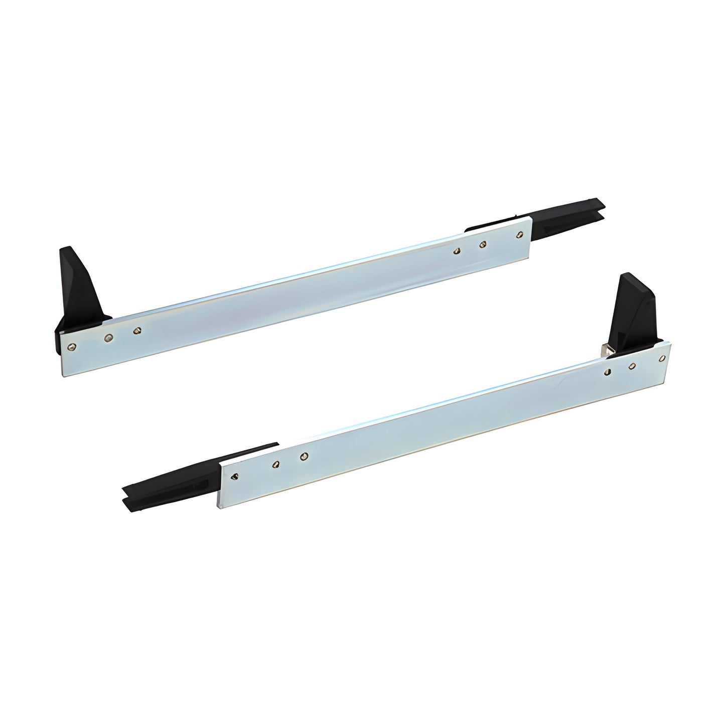 CRL4942 adjustable roller stop for 490 sliding doors, bar with black rubber cushion, wall or ceiling mount