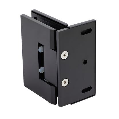 Oil-rubbed bronze offset wall-mount hinge for frameless glass shower doors, solid brass (MEL0240RB)