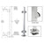 CRL 36 in Polished Stainless Steel Square Glass Clamp 90° Corner Kit