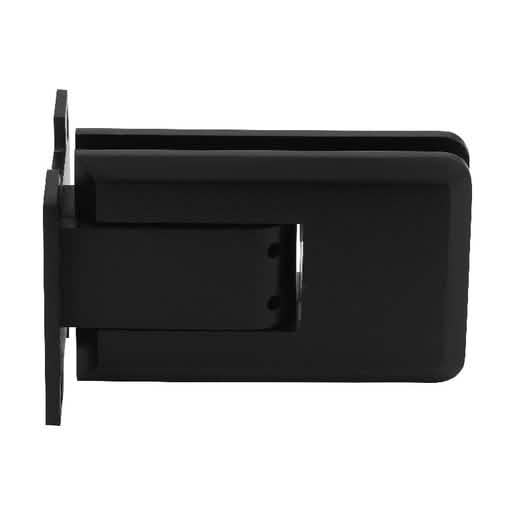"CRL Matte Black Atlas Glass Door Hinge: Sleek, durable, modern design for seamless instal