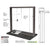 CRL Dark Bronze Bullet-Resistant Level 1 Manual Sliding Teller Window