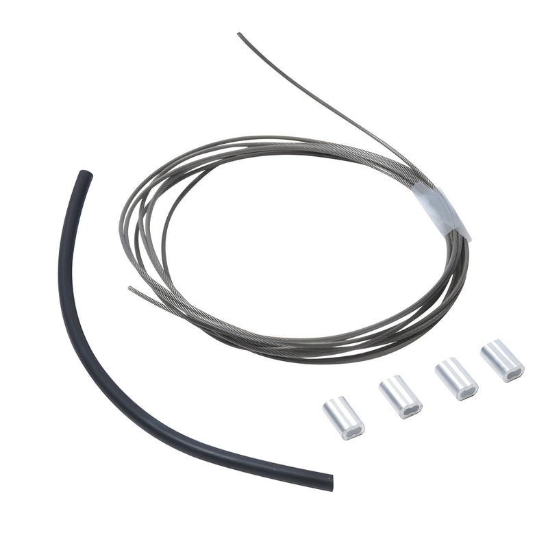 SCDWCABL replacement 6ft stainless steel cable with nylon coating, ferrules and protective sleeve for SCDW sliding service wi