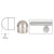CRL Brushed Stainless Steel Dome End Cap for 1-1/2" Tubing