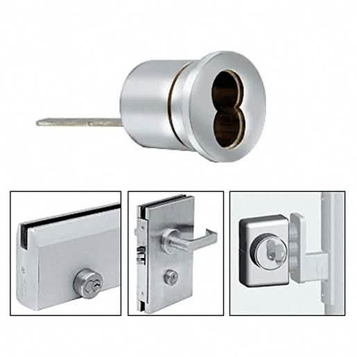CRL Polished Stainless Rim Cylinder Housing for SFIC - Durable, Sleek Security Solution