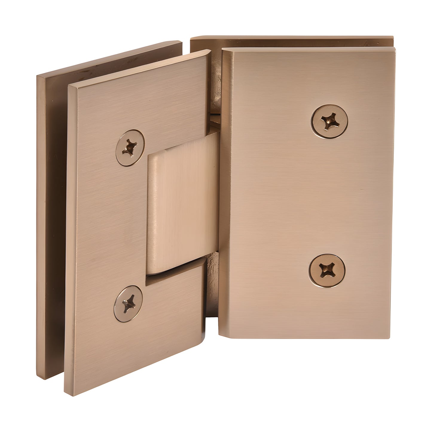 CRL Vienna 135 glass-to-glass shower hinge, dark brushed bronze brass finish (SKU V1E045DBBZ)