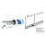 CRL 36 in Satin Anodized Continental Security Door Track - Pre-Cut
