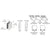 CRL Chrome 1/2 in 90° Open Center Clamp Type E - Stair Railing Clamp