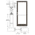 CRL-U.S. Series 400 Aluminum-Bronze Offset Pivot Entrance Door