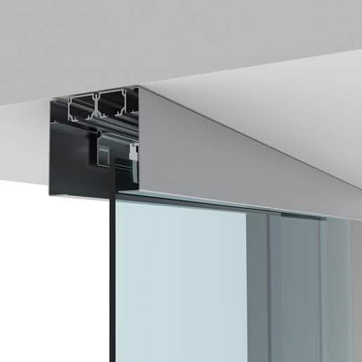 CRL50 Series Two Panel Telescoping Ceiling Mount Kit - Right Stacking, Sleek Design
