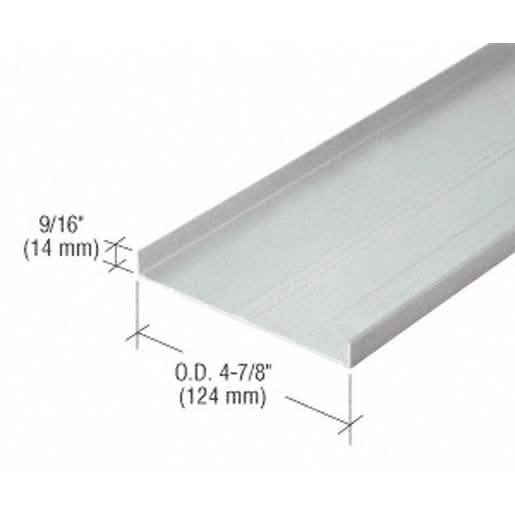CRL 487 Clear Anodized OfficeFront™ Floor Track - 24'-2" for sleek office partitions.