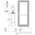 CRL-U.S. Aluminum 550 Series Wide Stile Clear Anodized 3'x7' Door