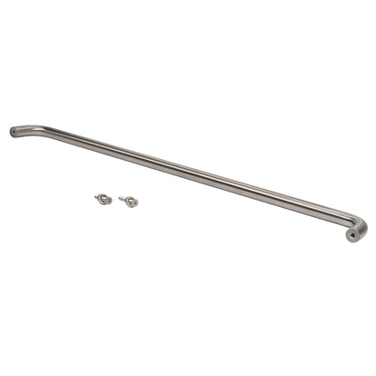Brushed stainless steel 1 in diameter single-sided pull handle, 33 in center-to-center (SKU M1653332D)