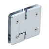 Polished chrome Cologne glass-to-glass shower hinge C0L180CH - beveled brass, fits 3/8-1/2" tempered glass
