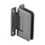CRL Pinnacle 037 Brushed Nickel Wall Mount H Back Plate Hinge