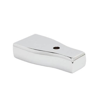 CRL Polished Chrome Madrid Series Wall Block Mount Kit - Sleek, Durable, Modern Design