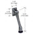 CRL 4-1/2 in Brushed Satin Chrome Heavy-Duty Door Stop & Holder