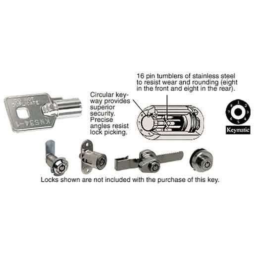 CRL Keymatic Number 6 Key: Precision Tool for Keymatic Series Locks, Secure Your Space