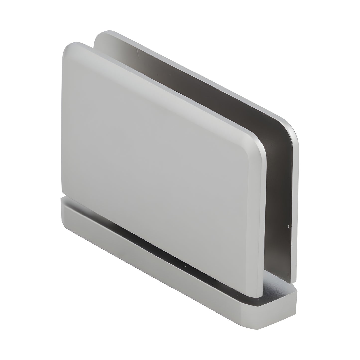 PPH01SN satin-nickel brass pivot hinge for 5/16-3/8" (8-10mm) tempered glass shower doors, beveled, self-centering