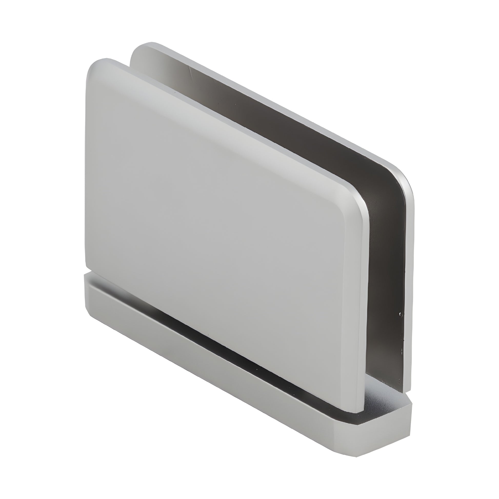 PPH01SN satin-nickel brass pivot hinge for 5/16-3/8" (8-10mm) tempered glass shower doors, beveled, self-centering