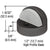 CRL Bronze Zinc Diecast Floor-Mount Dome Door Stop 3/8" Base