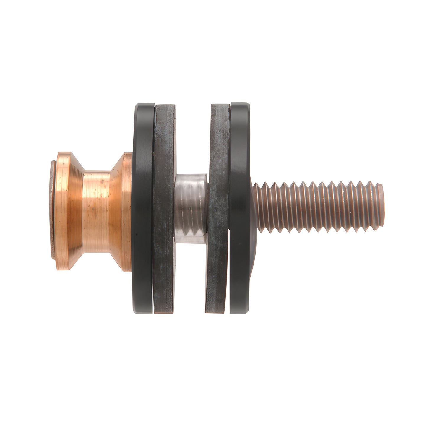 CRL F40WKMBL matte black replacement washer kit with copper shoulder bolt, metal and plastic washers and black grommet