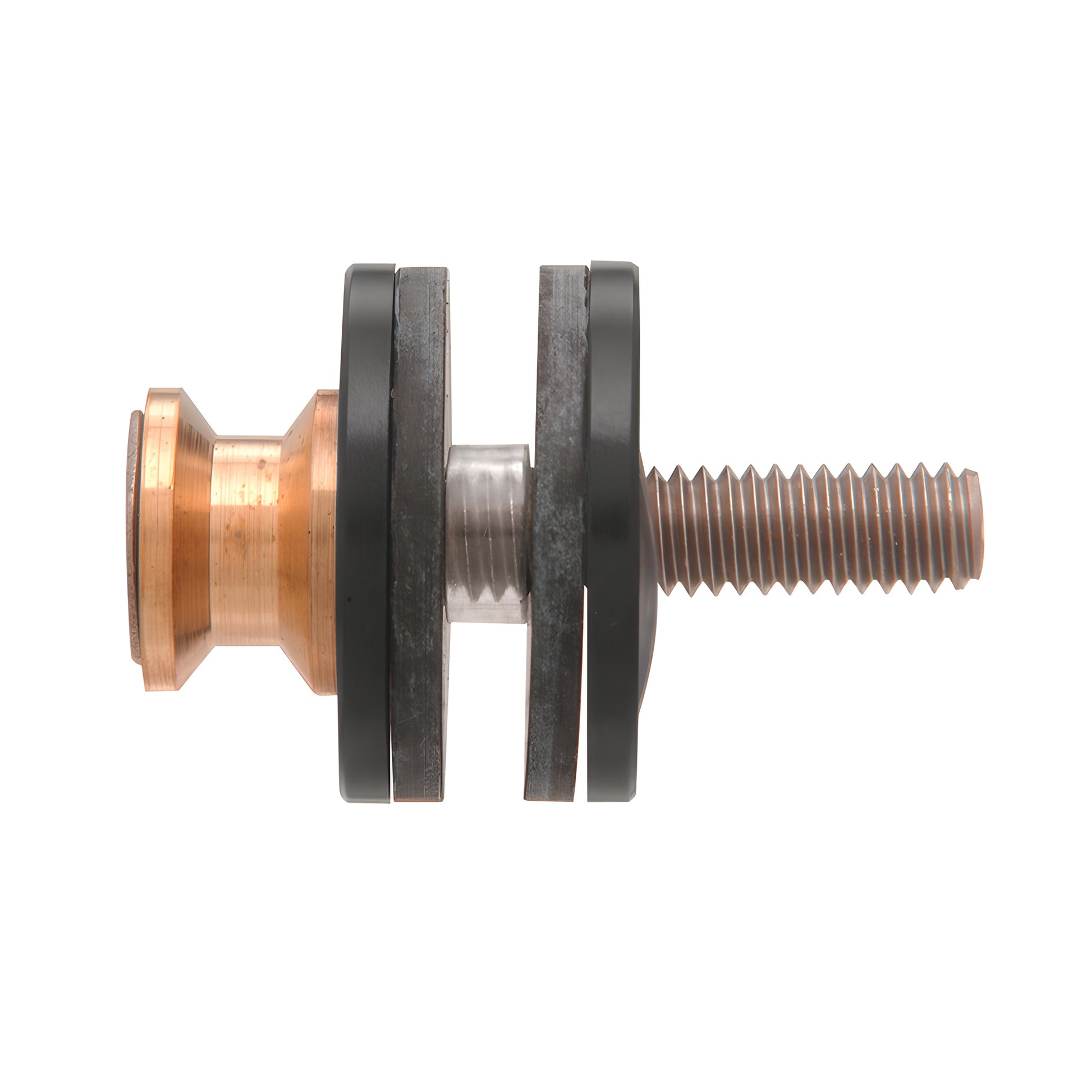 CRL F40WKMBL matte black replacement washer kit with copper shoulder bolt, metal and plastic washers and black grommet