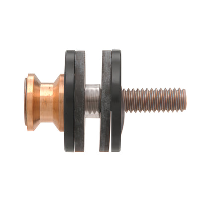 CRL F40WKMBL matte black replacement washer kit with copper shoulder bolt, metal and plastic washers and black grommet