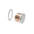 CRL Brushed Stainless Steel Mortise Dummy Cylinder for Door Lock