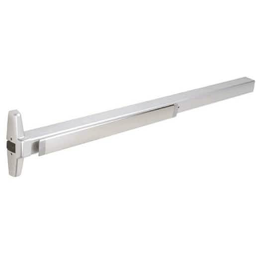Von Duprin Rim Panic Exit Device, Satin Chrome, 48” Exit Only - Smooth Case Design