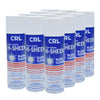 CRL Hi-SHEEN aerosol glass cleaner can, blue and white 19 oz, industrial streak-free formula (SKU 3371100)