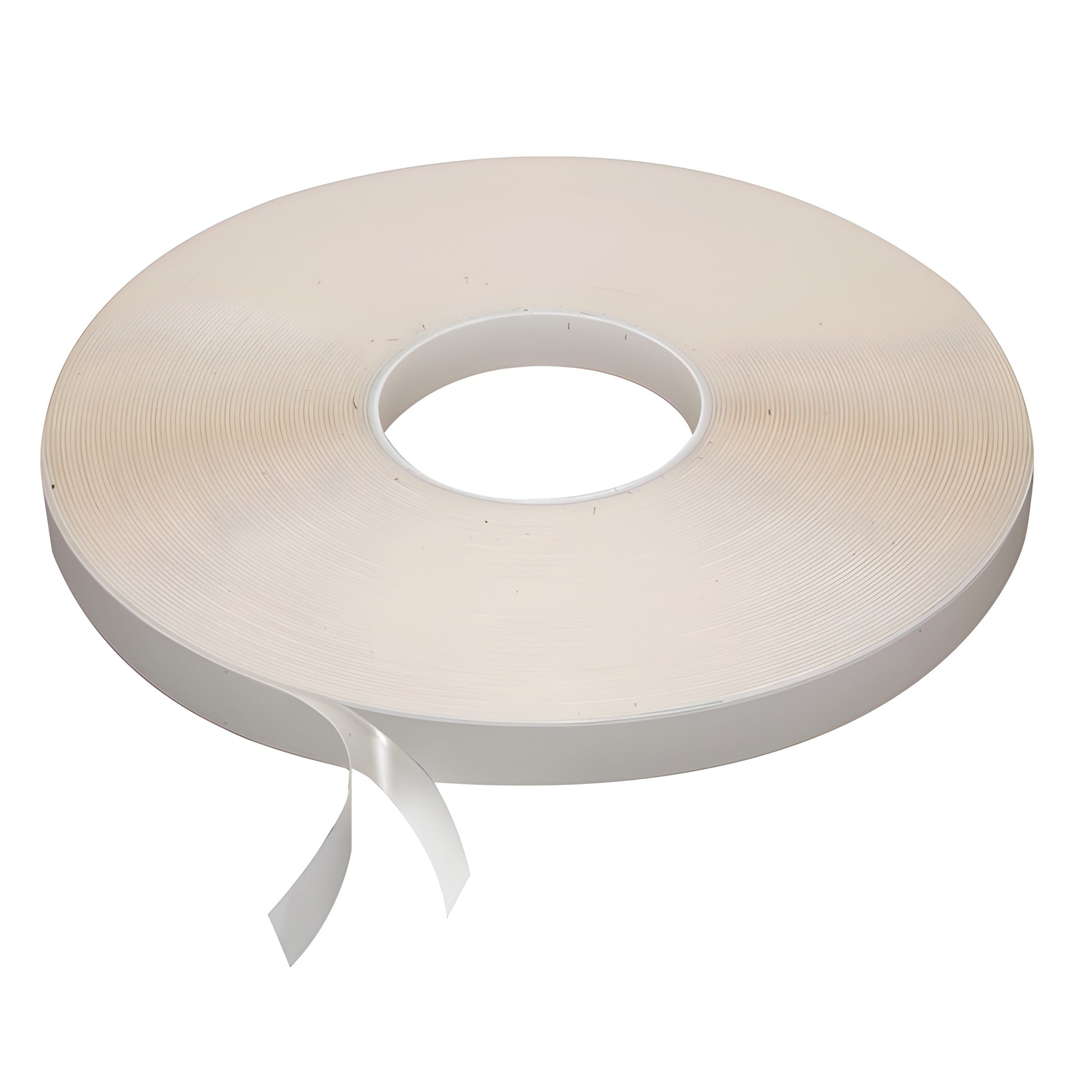 Clear double-sided acrylic tape roll, 1/2 in 108 ft, high-bond for glass frameless shower enclosures - SKU AT04012
