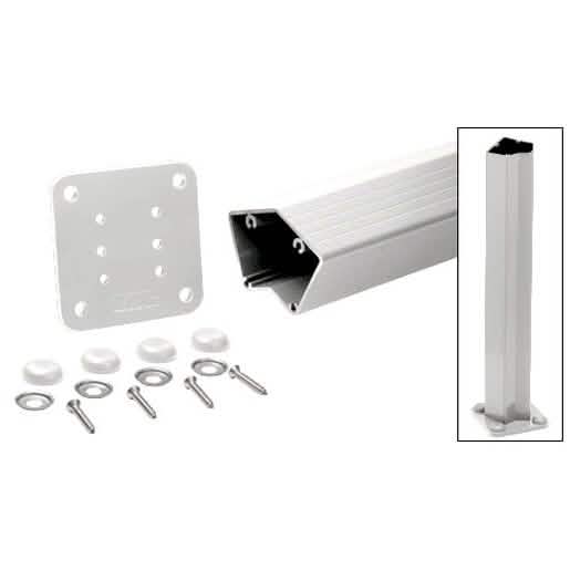 CRL Sky White 135° Surface Mount Post Kit - 42" Long, Ideal for 200-400 Series Installatio